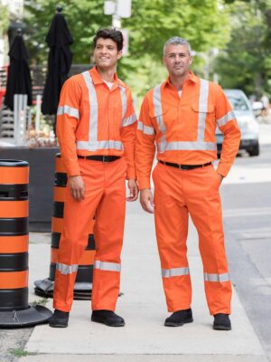 High-Vis Poly/Cotton Cargo Pants – 2″ Silver