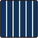 Navy with White Stripe