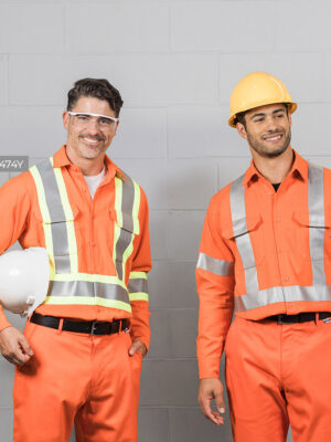 High-Vis Flame-Resistant Work Shirt (4-inch)